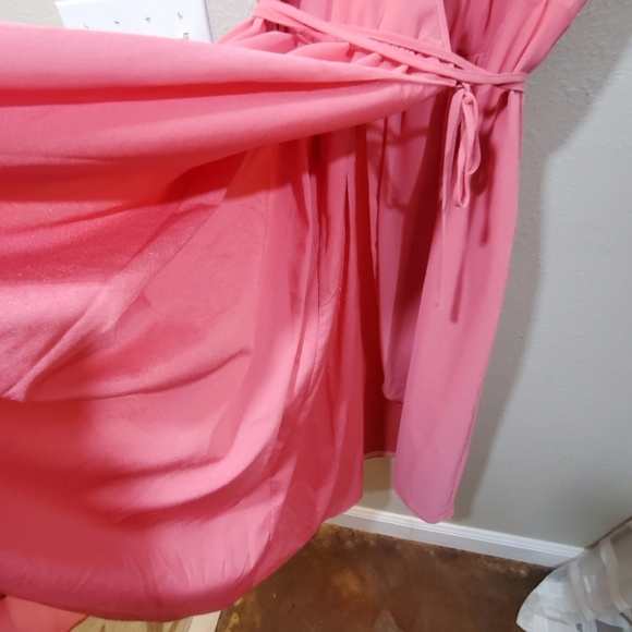 Lauren Conrad Ruffle Wrap Midi Dress - Picture 4 of 7